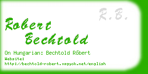 robert bechtold business card